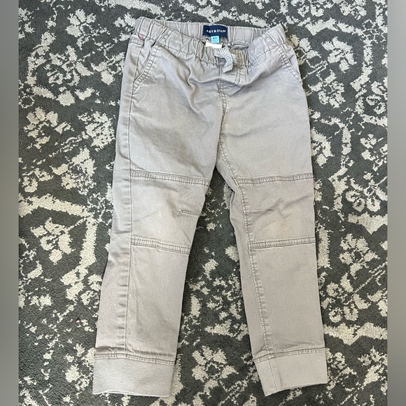 Andy & Evan toddler gray moto jogger pant 4T - Picture 4 of 5
